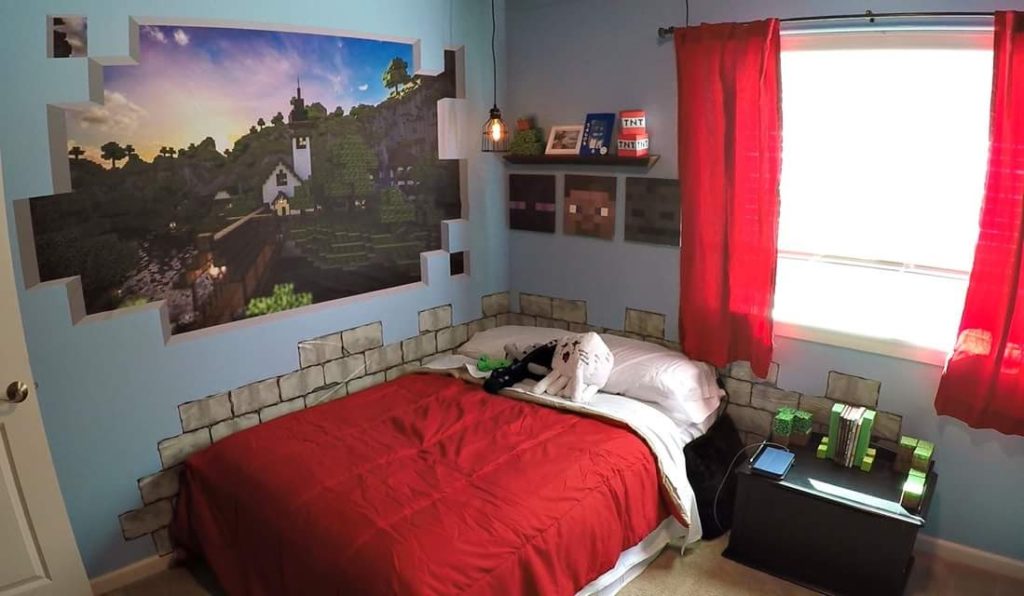 minecraft wall decal