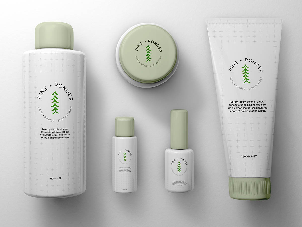 Pine and Ponder package design